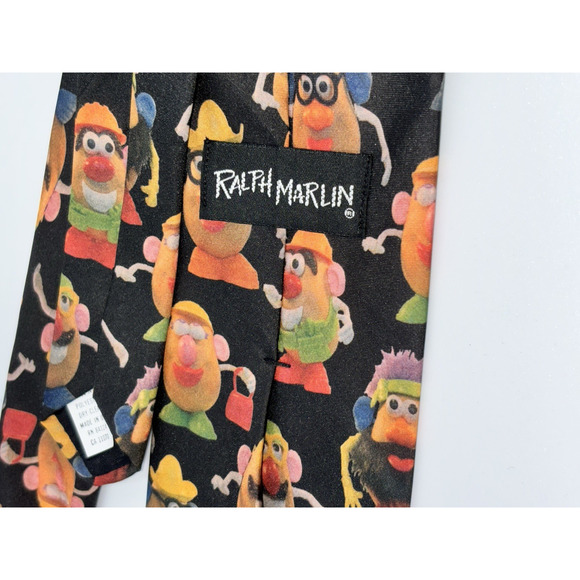 Mr Potato Head Tie Ralph Marlin 1995 Novelty 59” Long Made USA Necktie Toy Story - Picture 6 of 7